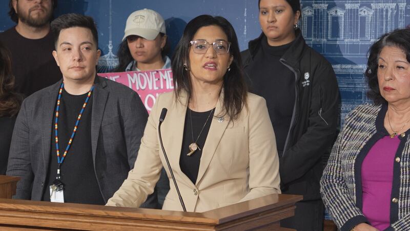 Representative María Isa Pérez-Vega (DFL-St. Paul) introduces a bill to repeal Cesar Chavez...