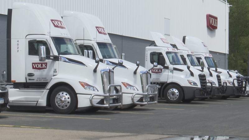 Cars at the Volk Transfer lot in Mankato, on June 19, 2026.