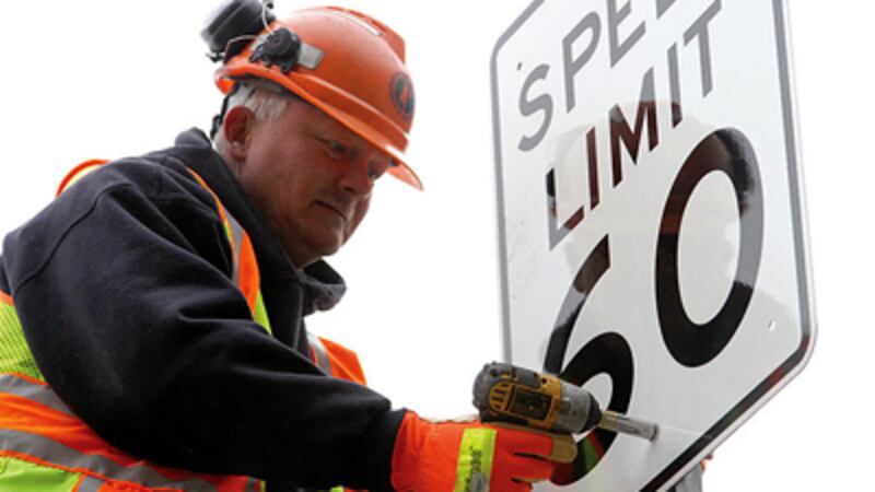 Running Sign Mn Replacement of aged traffic signs underway in southcentral, southwest ...