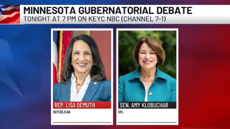 Don't miss it! The Minnesota Gubernatorial Debate airs tonight at 7PM on KEYC NBC Channel 7-1.