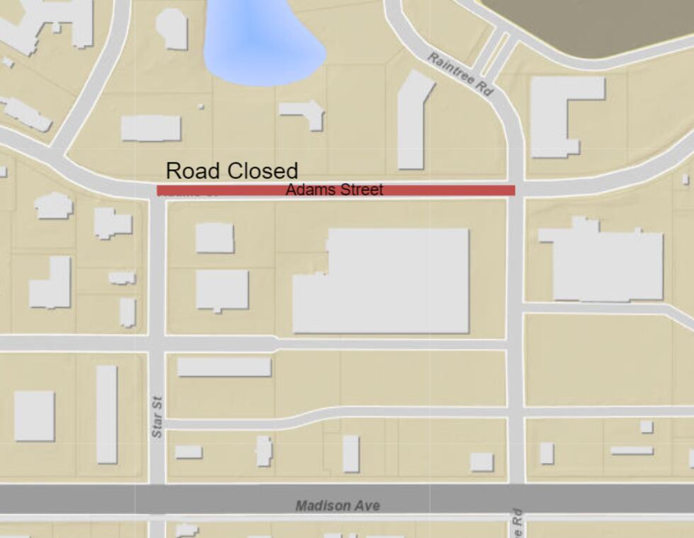 Starting at 7:30 a.m. Tuesday, November 19, a portion of Adams Street (between Star Street and...