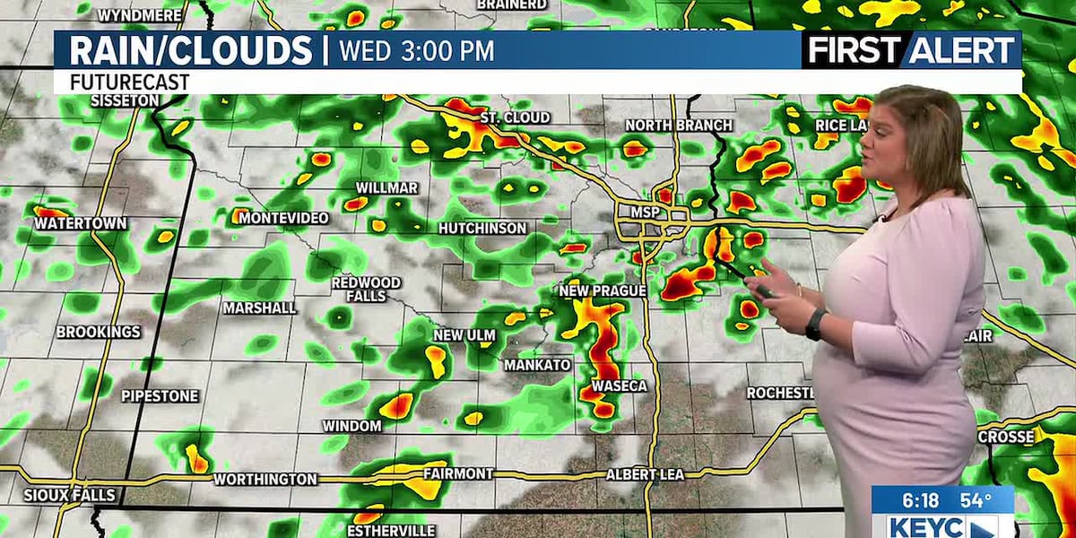 Rain chances return tonight, Wednesday; temps to remain cool