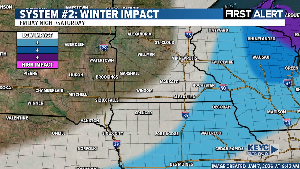 Keyc Late week systems to bring rain and light snow