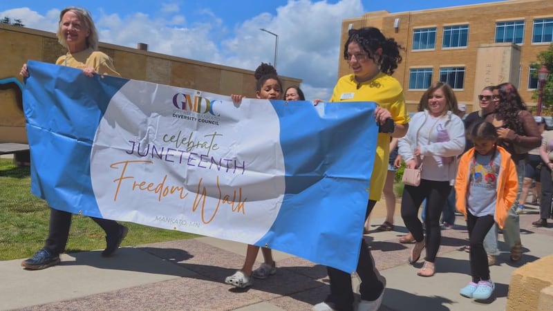 The Juneteenth Freedom Walk in Mankato, Minn.