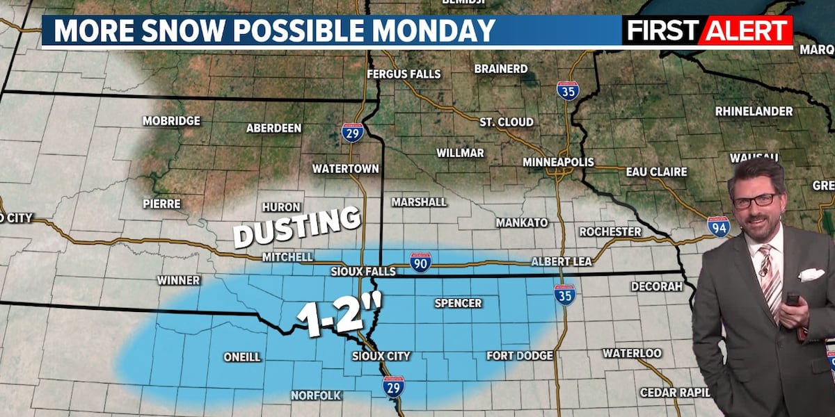 Cold Week More light snow Monday, a cold week ahead