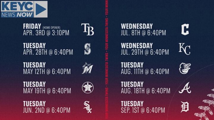 Keyc KEYC to air series of Twins games this season
