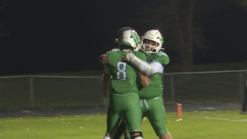 The Eagles battle against Blooming Prairie/Hayfield on Saturday.