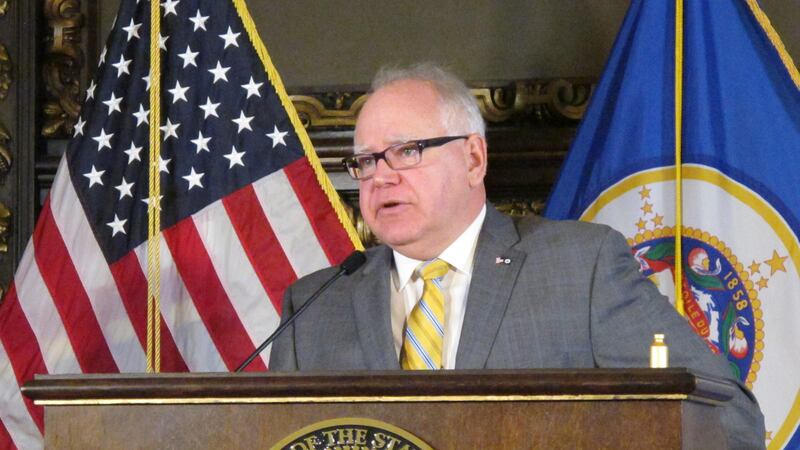 FILE — Minnesota Gov. Tim Walz recently announced that the state of Minnesota received a $26.7...