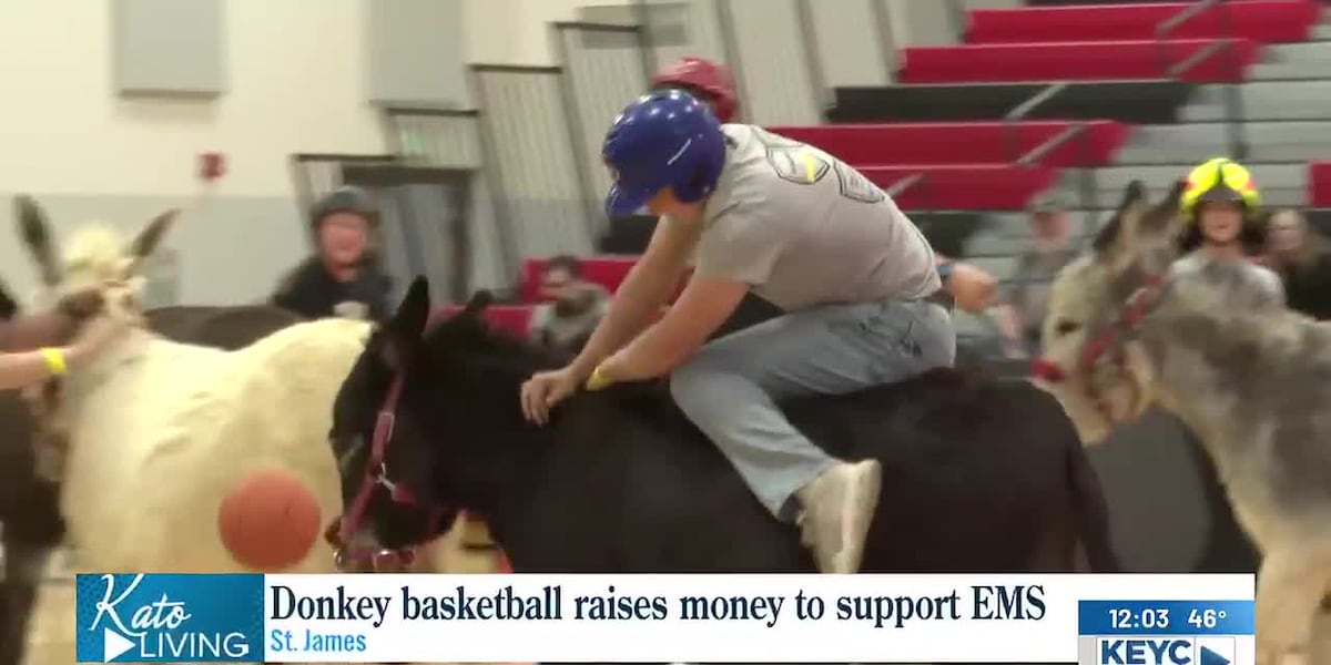 Dunkey Support Donkey basketball raises money to support EMS