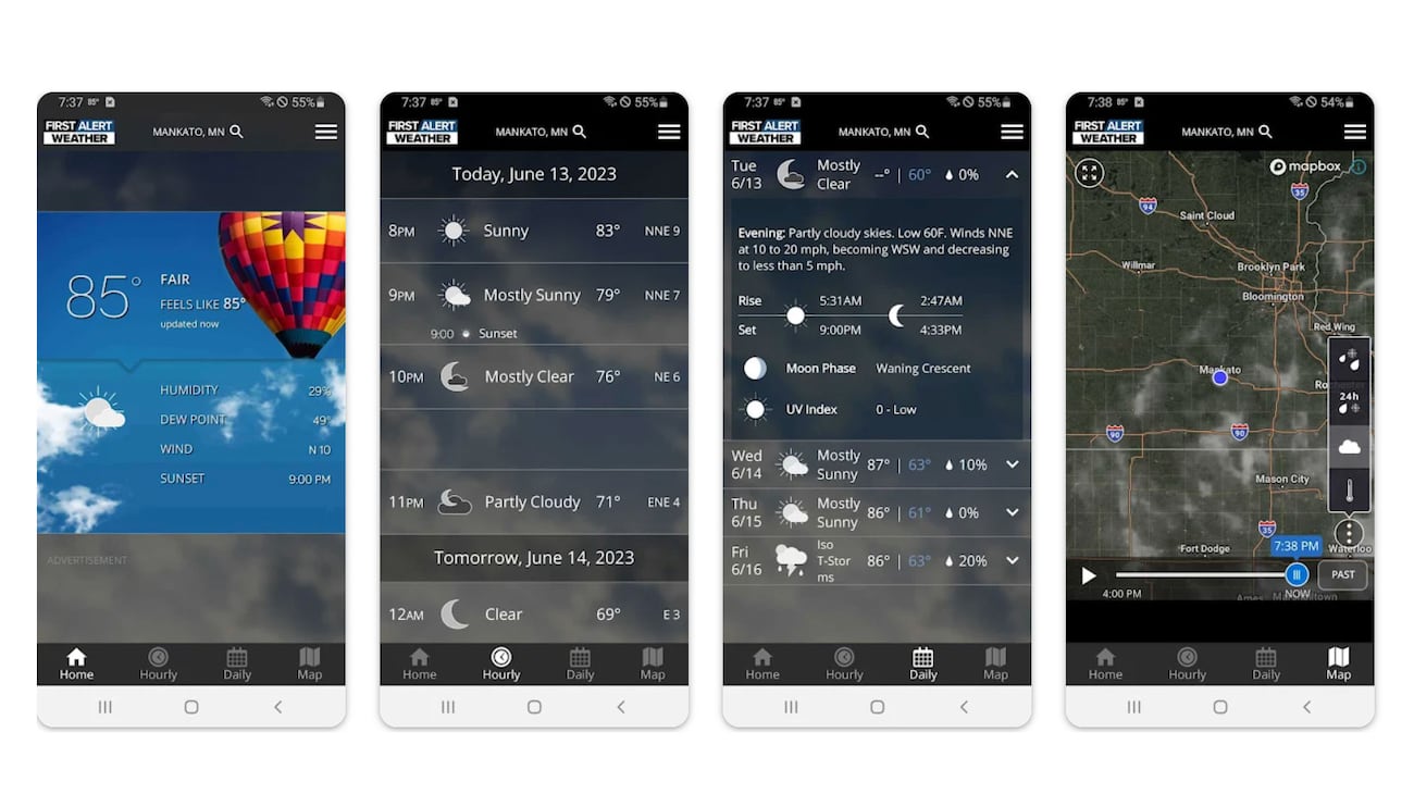 KEYC Apps for iOS and Android devices
