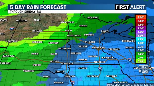 Long Distance Rain Temps continue to climb; widespread rain possible by late week
