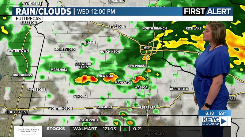 Sct’d rain chances, thunderstorms possible stick around today along with cooler-than-average...