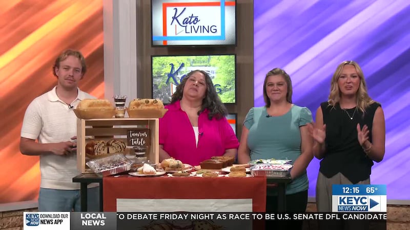 A Friday treat here in studio as Tamra owner of Tamra's Table Crumb and Get it joins the set