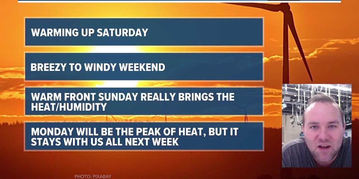Heatwave arrives this weekend