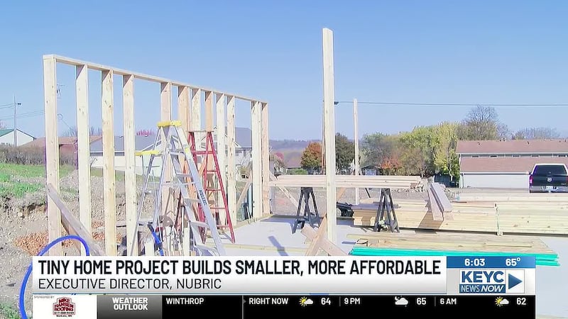 The New Ulm Business Resource and Innovation Center’s (NUBRIC) tiny home project on South...
