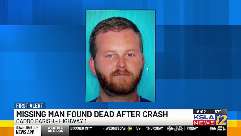 A missing Shreveport man has been found dead after a Highway 1 motorcycle crash.